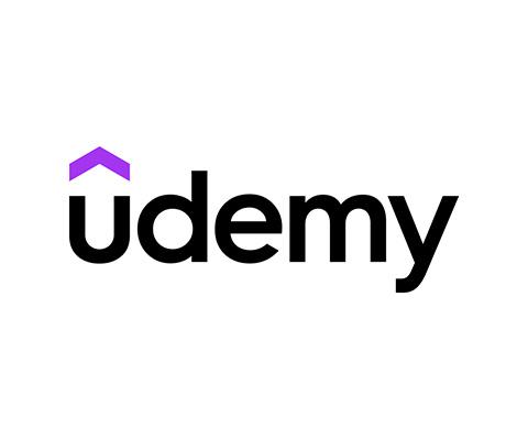 Udemy (black text on white background logo)